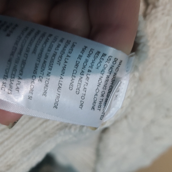 Anthropologie Pilcro and the Letterpress cream Textured Longline Cardigan XL - Picture 9 of 12